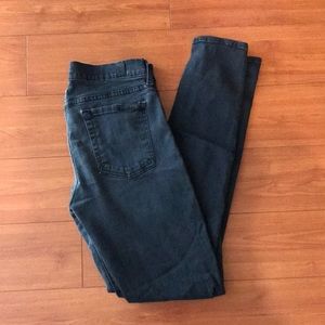 7 For All Mankind black skinny jeans size 28